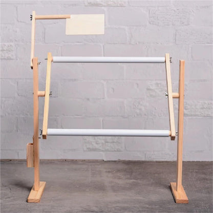 Cross Stitch Frame Wooden Cross Stitch Frame Height Adjustable Embroidery Rack Stand for Stitching Sewing Craft(US 6)