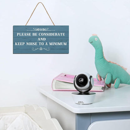 Please Be Considerate and Keep Noise to a Minimum Sign, Home and Kitchen Building Sign, 6 inch by 12 inch