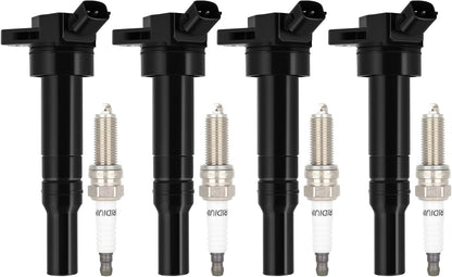 ECCPP 3 ignition coils with 3 iridium Spark Plugs,UF808,coils packs,for Smart Fortwo 2016-2017 0.9L‎224332428R,UF-808