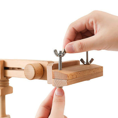 Adjustable Wooden Embroidery Stand - Standing Lap Stand for Needlework and Cross Stitch Table - Perfect Floor Frame for Embroidery Enthusiasts