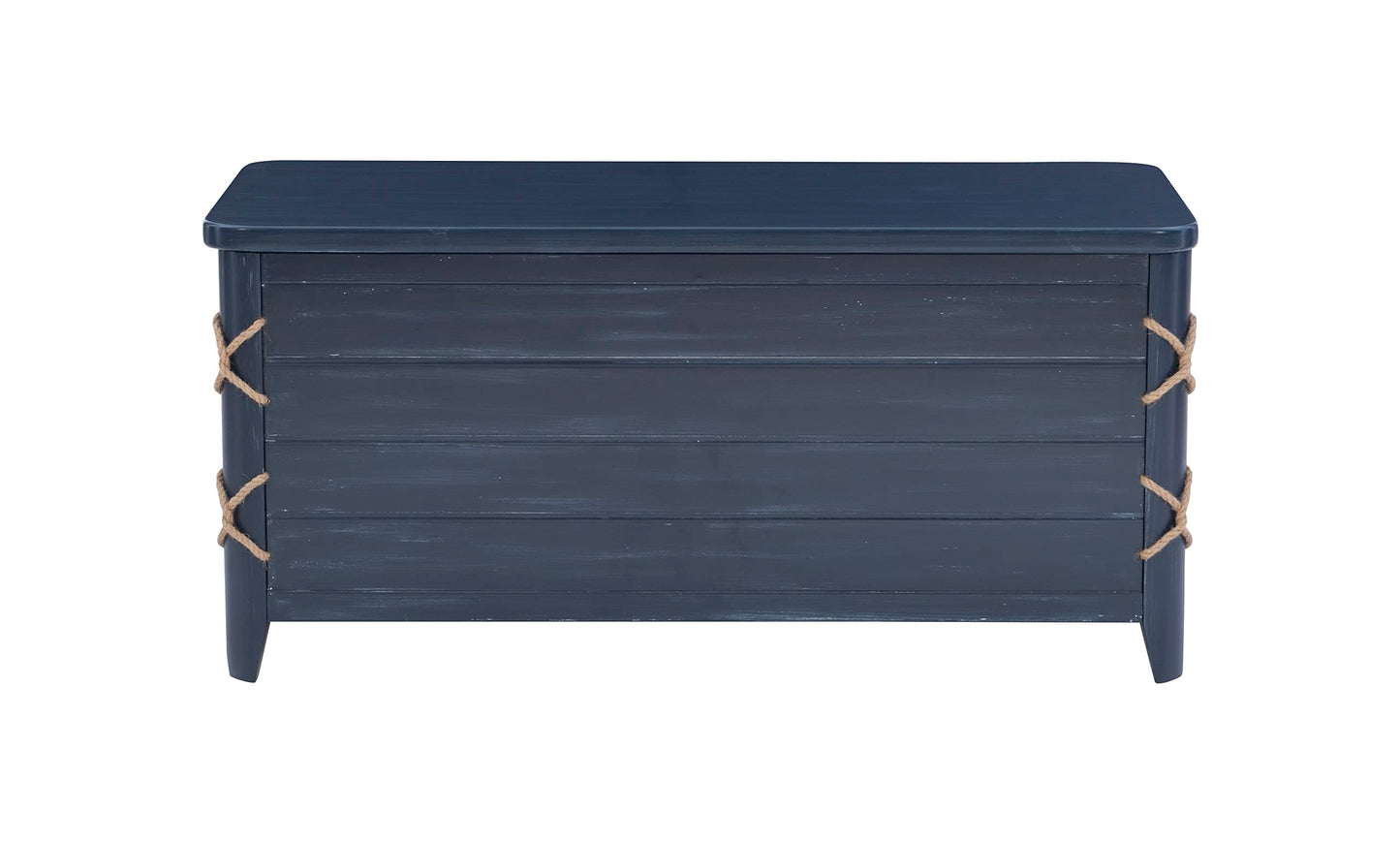 Powell Phillip Navy Blue Cedar Chest with Rope Detailing