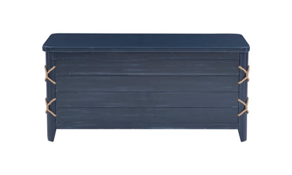 Powell Phillip Navy Blue Cedar Chest with Rope Detailing