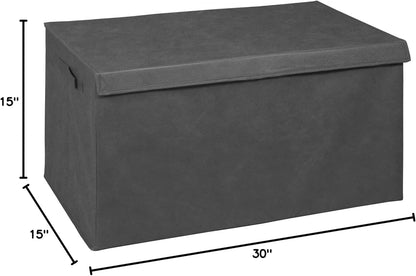 Niche Cubo Foldable Fabric Storage Trunk with Label Holder - Grey