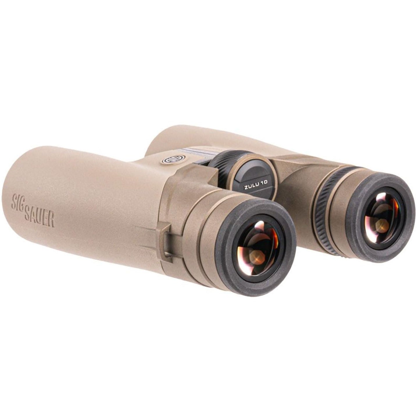 SIG SAUER ZULU10 HDX Waterproof Fogproof Durable Abbe-Koenig Prism Ergonomic Closed Bridge FDE Hunting Binoculars with Anti-Reflective Lenses - Molded EVA Carrying Case Included, 15x56