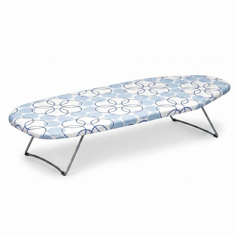 Household Essentials 122101 Small Tabletop Ironing Board with Folding Legs - Magic Rings Cover and Pad,Blue Rings