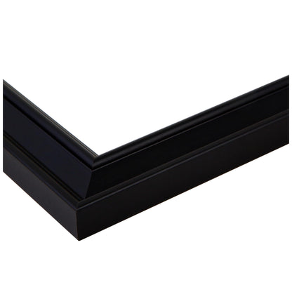 ArtToFrames 28x48 Inch Black Picture Frame, This 1.50 Inch Custom Poster Frame is Colonial Onyx - Comes with Economy Acrylic and Corrugated Backing (2WOM0066-78238-YBLK-28x48)