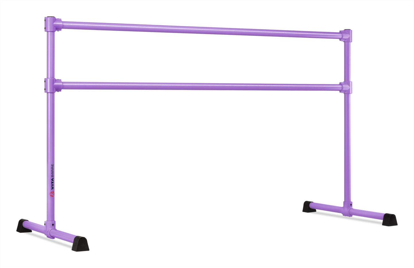 VITA Barre Portable Freestanding Double Ballet Barre, Extreme, 6 Ft Bars, Purple, Steel | Fixed Height, Made in USA, Home or Gym Exercise Equipment for Kids & Adults | Dance, Fitness, Pilates