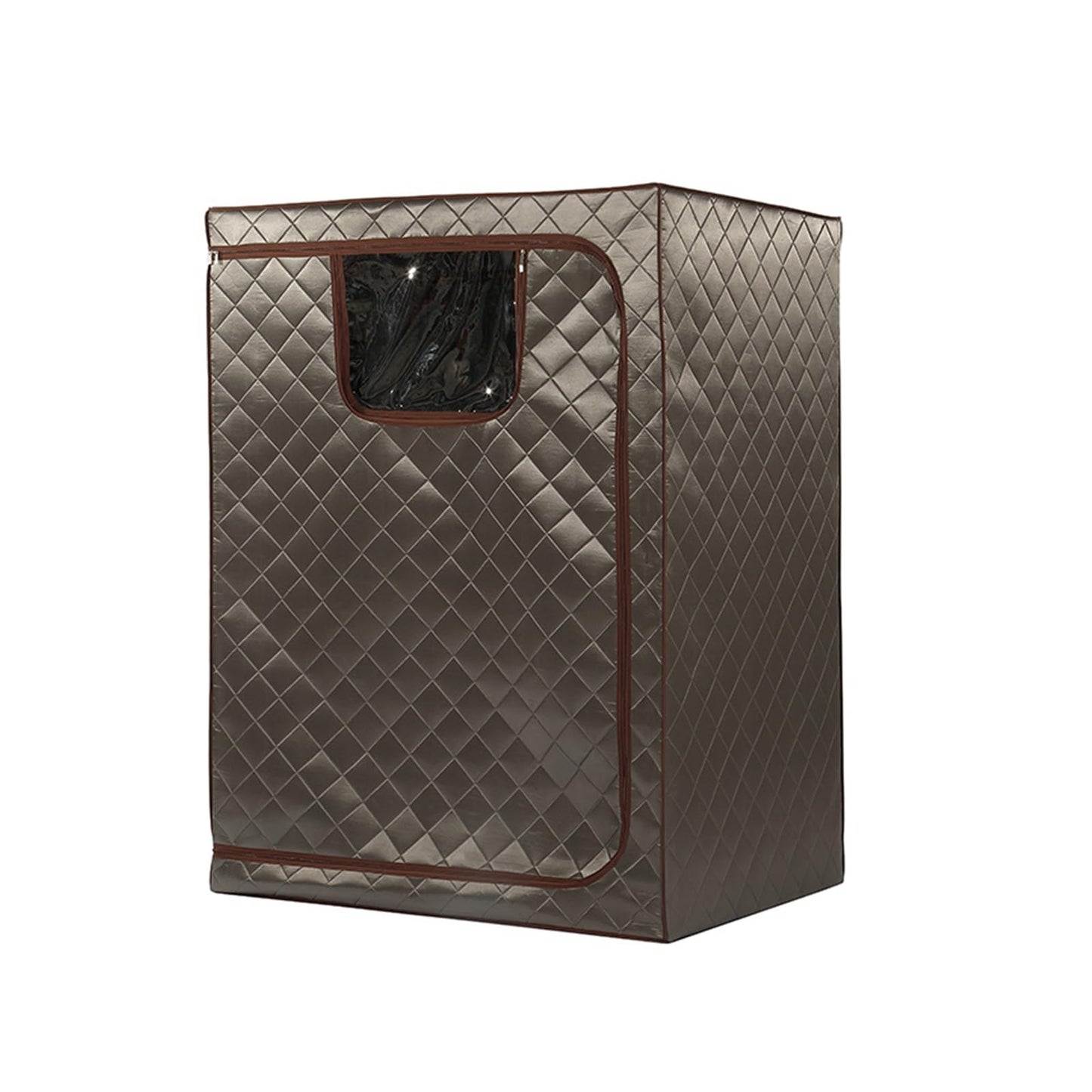 XQZMZSCP Fast Heating Home Sauna, Portable Steam Sauna Tent, 2 Person Sauna Tent Full Size Double, Sauna Tentull Body Home Spa (Champagne Gray)