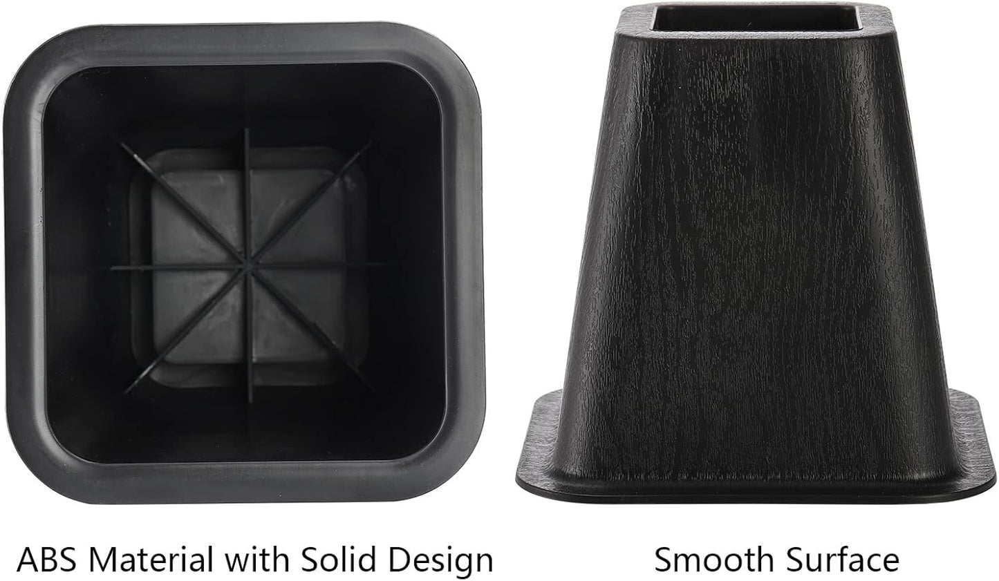 6 Pack 6 inch 2200 lbs, Large Bed Furniture Risers, Heavy Duty Couch Lift Risers for Sofa, Chair, Cabinet, Desk, High