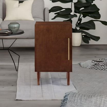 Ergodes Everett Record Player Stand - Timeless Design, Organized Storage