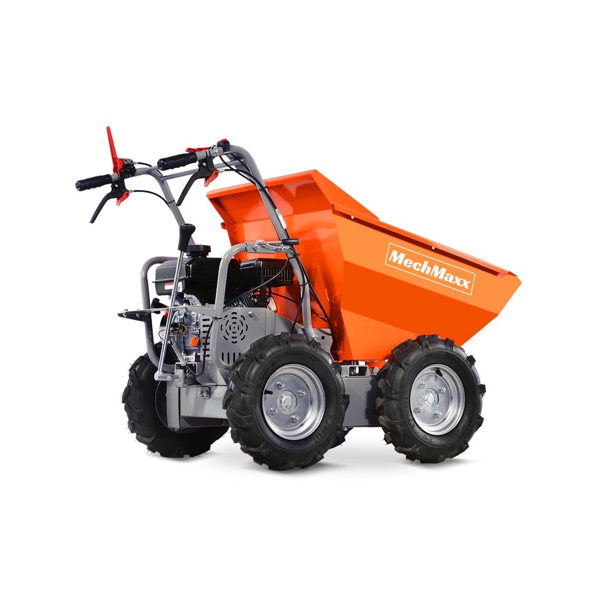 MechMaxx 660Lb Capacity 212cc 7HP Gas Powered Wheelbarrow Dumper Dump Cart,3F+1R Gearbox, T30