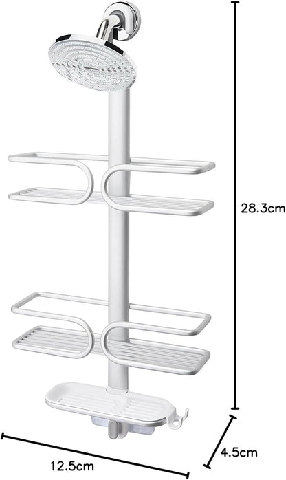 OXO Good Grips Shower Caddy - 3-Tier Aluminum Design for Organized Bathroom Storage