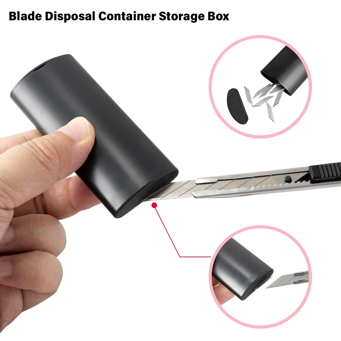 Gomake Wrapping Paper Cutter Utility knife 9mm Stainless Steel Handled Lockable Box Cutter with 30 Degree Snap Off Blades for Vinyl Film Cutting,Craft Knife,Window Tint Gift Wrap Cutter