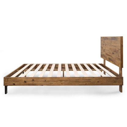 Zinus Tricia Wood Platform Bed Frame with Adjustable Headboard/Wood Slat Support with No Box Spring Needed/Easy Assembly, King