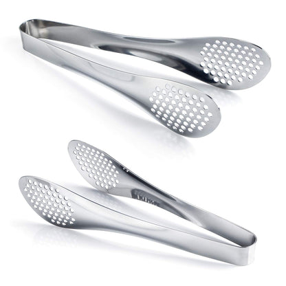 MSY BIGSUNNY 9 inch Buffet Tongs, Set of 2 Stainless Steel Food Serving Tongs