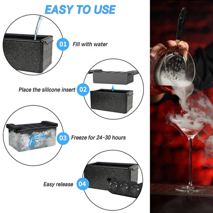 TINANA Clear Ice Ball Maker, Crystal Clear Ice Sphere Maker prepare 8 Large Round Ice Balls, 2 Inch Ice Cubes for Cocktail, Whiskey & Bourbon Drinks, Gifts for Men
