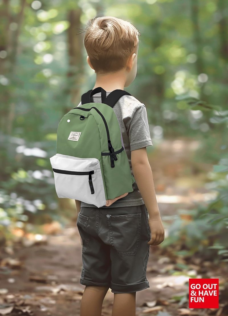 atgark Toddler Backpack for Boys Girls 2-5, Preschool Backpack for Boys Girls, Kids Child Kindergarten Backpack, 13" H, Fit Standard Folder