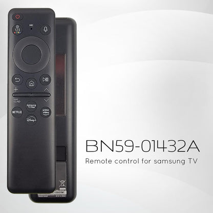 Ceybo Original Solar Voice Remote Control Replacement with YouTube Netflix Shortcut for Samsung Smart TVs, Compatible with Neo QLED 8K, QLED (BN59-01480A)