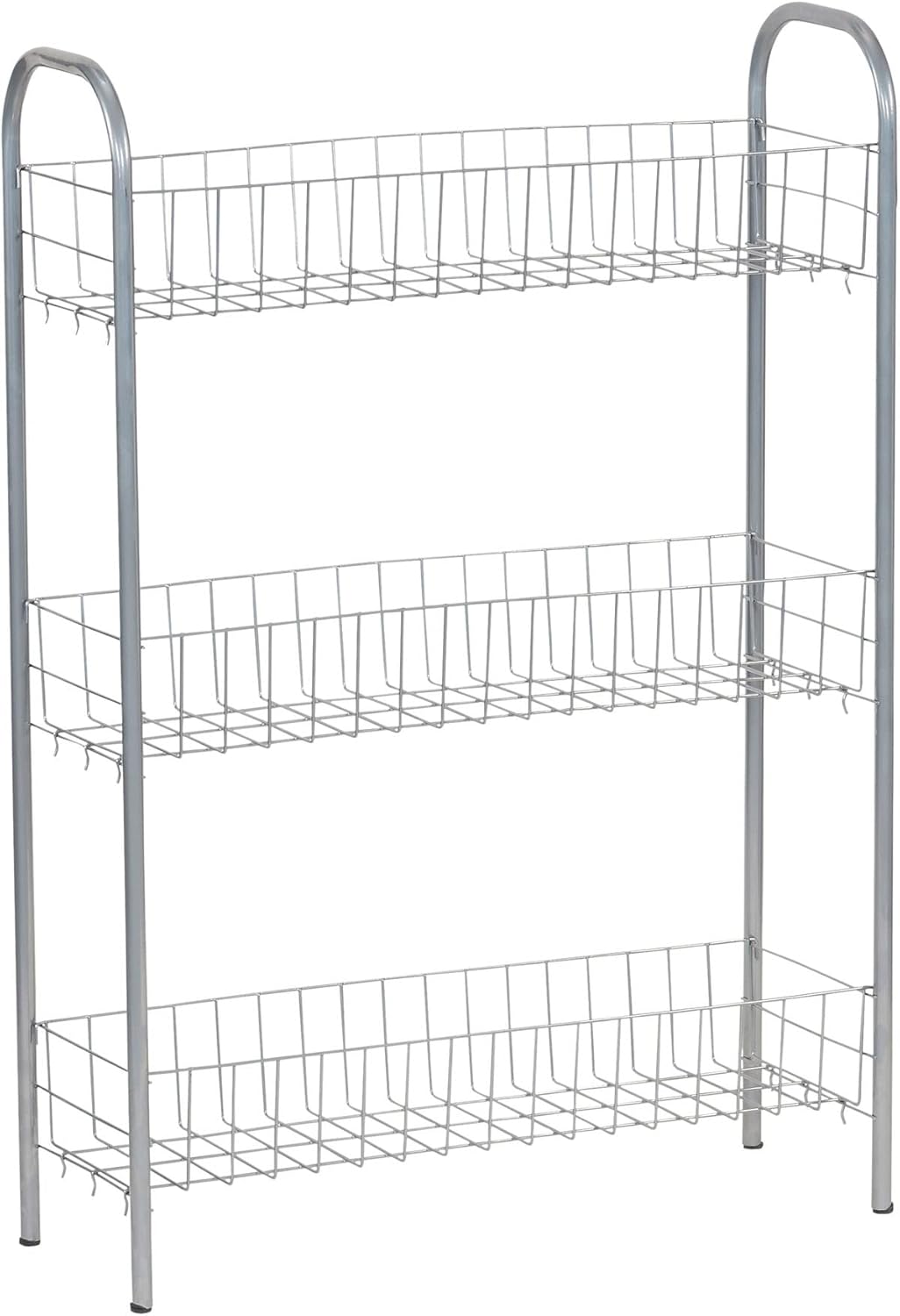 3 Household Essentials Slim Storage Cart, Shelf Storage Cart with Wheels, Perfect for Laundry Rooms, Bathrooms