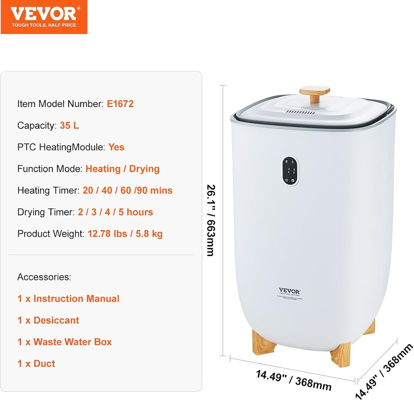 VEVOR Towel Warmers for Bathroom, Towel Warmer Bucket Auto Shut Off for Spa Fits up to 3 Oversized Towels, Blankets, Clothes, Bathrobes, PJ's and More
