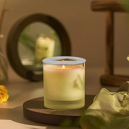 Skiennix Scented Candle Topper - Elegant Silver Alloy Design for Home & Office Décor