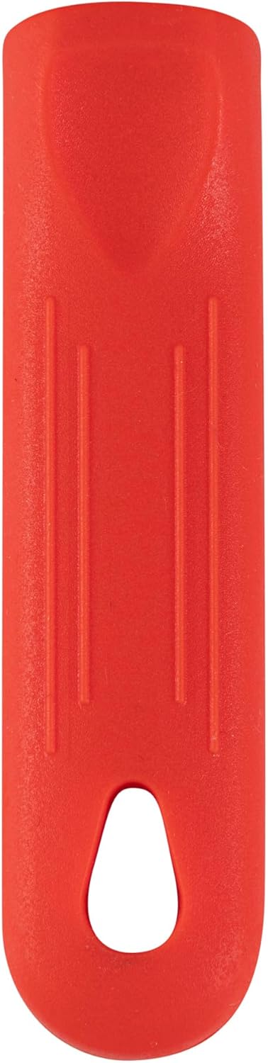 Restaurantware Met Lux Pan Handle Sleeve, 1 Removable Cover for 8-inch and 9-inch Pans, Red Silicone, Dishwashable
