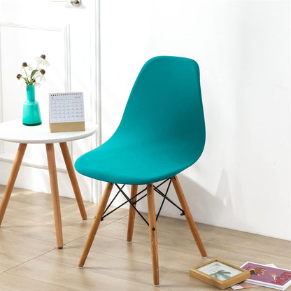 HAOYONG Mid Century Modern Dining Chair Covers, Printed Shell Chair Cover for Kitchen, Office, Set of 4