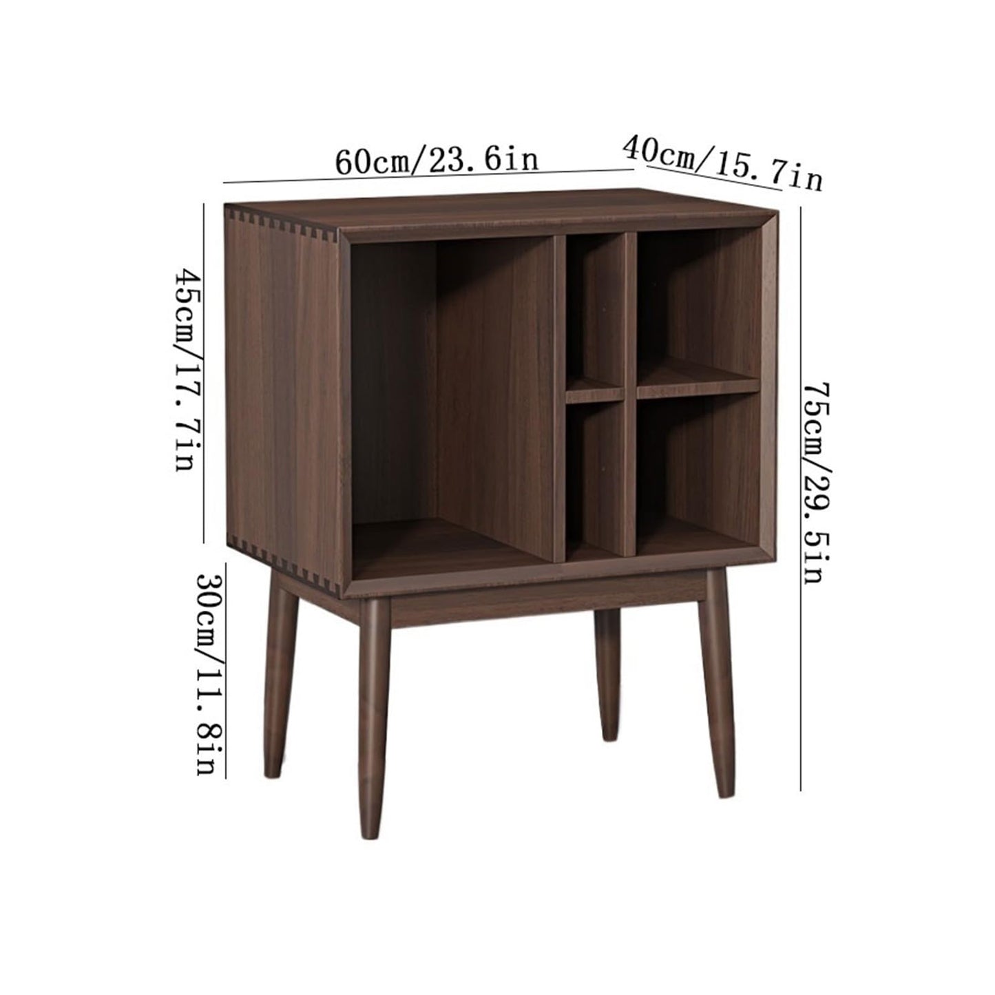 rG5iVb0 CD Storage Rack Retro Vinyl Record Cabinet Magazine Storage Bookcase Wooden Sofa Sideboard