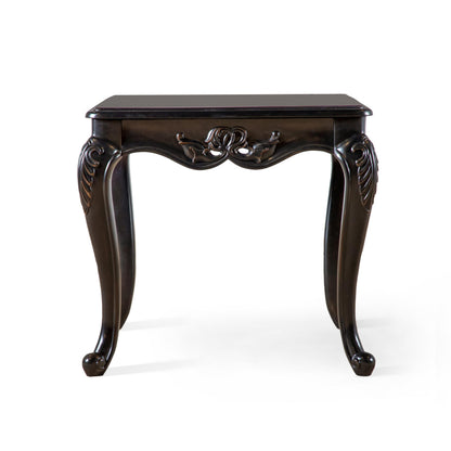 Furniture of America Raya 29-inch Traditional Accent Wood End Table with Cabriole Legs, Home Decor for Living Room, Lounge Area, Office, Espresso