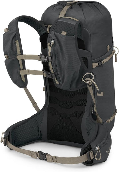 Osprey Tempest Velocity 30L Women's Hiking Backpack, Dark Charcoal/Chiru Tan, WM/L