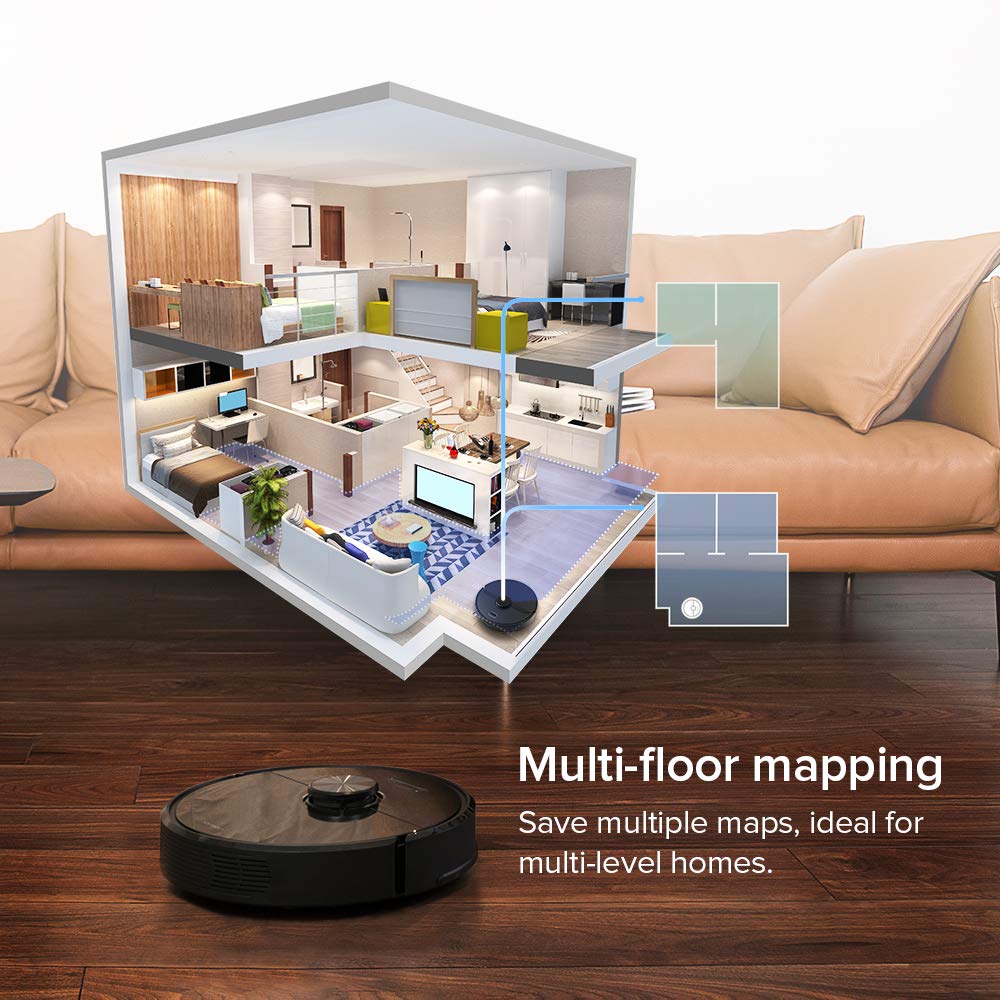 roborock Q7 L5 Robot Vacuum and Mop Combo, 8,000Pa Suction, Upgraded from Q5 Pro, Dual Anti-Tangle System, LiDAR Navigation, Multi-Level Mapping, Self-Charging Robotic Vacuum Cleaner, Black