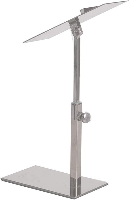 1 pcs Modern Mirror Polished Shoe Riser Sandal Shoe Store Metal Shoe Display Stand Rack Stand Adjustable Height (Mirror