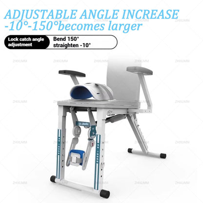 ZHIXUMM Electric Knee Rehabilitation Trainer, Adjustable Leg Stretcher Exerciser, Lower Limb CPM Machine with Remote Control, Adjustable 0-180°Flexion/Extension for Joint Stiffness rightleg