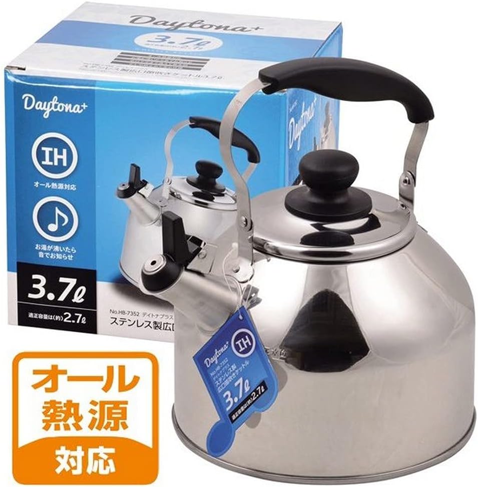 JapanBargain 1914 Tea Kettle, Stainless Steel Whistling Water Coffee Tea Kettle, 3.7 Liter