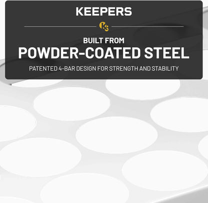 24 COFFEEKEEPERS KEEPERS Under Cabinet K Cup Holder with Swing-Down Access Space-Saving Coffee Pod Holder and K Cup