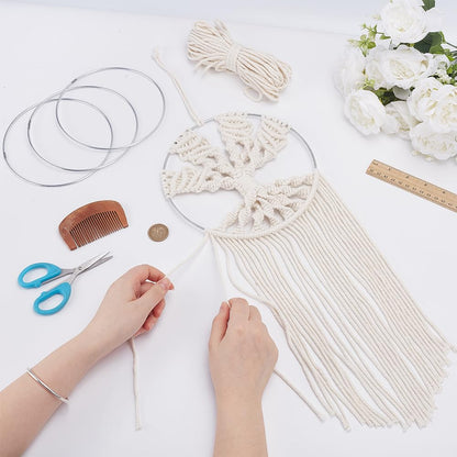 FREEBLOSS Tree of Life Macrame Kit for Beginners DIY Macrame Wall Hanging Tapestry Boho Home Decor for Living Room Bedroom, with Instructions