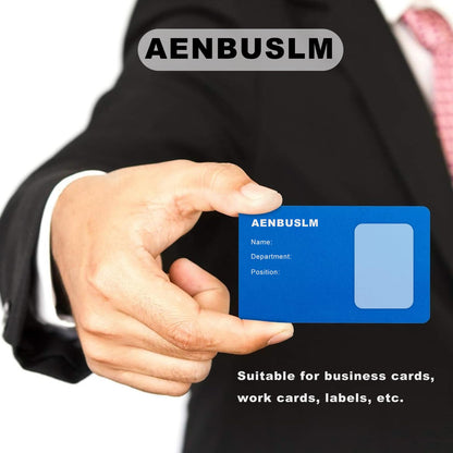 AENBUSLM Laser Engraving Blanks, 200pcs Black Aluminum Alloy Sheets for CNC Engraving, Laser Crafting, Multipurpose Metal Business Cards. DIY Gift Cards, 85 x 55x 0.2mm Thickness (Colorful-200pcs)