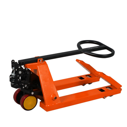Tory Carrier Mini Pallet Jack Trucks, 2200 lbs Capacity 31.5" x 15" Forks, Small Size Narrow Manual Pallet Lift, Foldable Forks and Handle, Orange