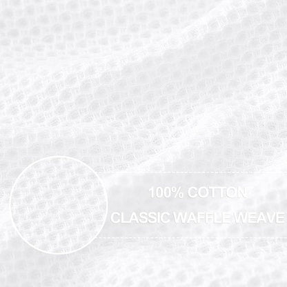 Homaxy 100% Cotton Dish Cloths - Ultra Soft, Absorbent & Quick Drying | 12x12 Inches, 24-Pack, White