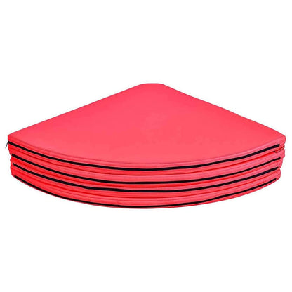 Dxcaicc Pole Dance Mat Round Pole Dance Crash Mat Fitness Exercise Portable Folding Beginner Protection Mat Gymnastic Shock Absorption Safety Mat for Club Party Pub Home,Red,Thickness 10cm