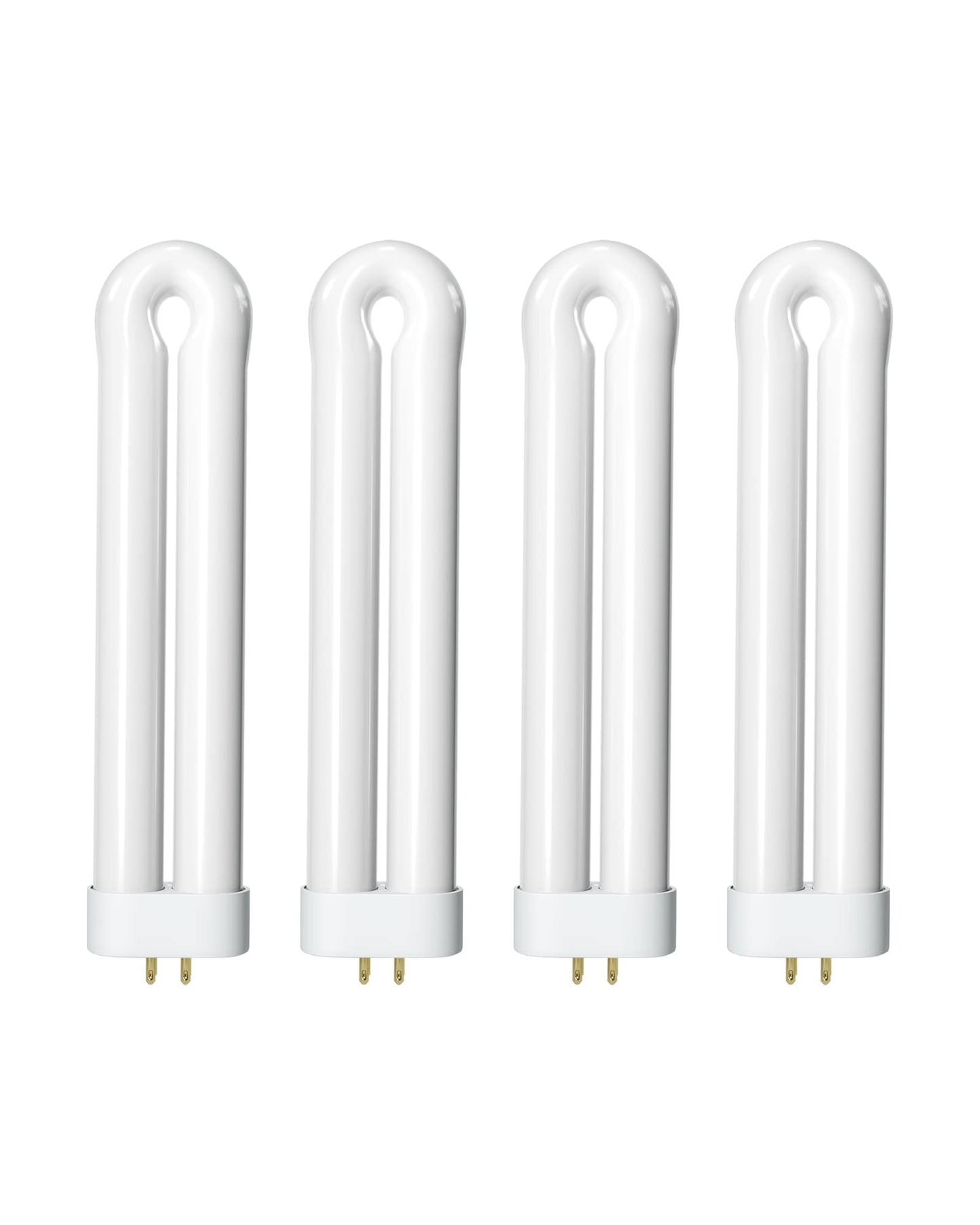 Shootingstar Bug Zapper Replacement Light Bulb for 15W Insect Attracting Lamp with 4-Pin Base, Ful 15W-BL U Shaped Twin Tube Bulb for Outdoor Mosquito Zapper, 4 Pack