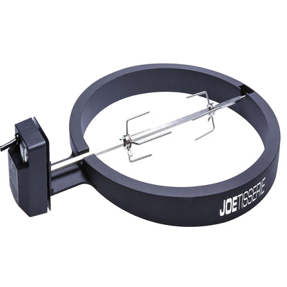 Kamado Joe JoeTisserie Rotisserie Accessory Attachment for 18-inch Classic Joe Grills with Stainless Steel Spit Rods up to 50 lbs of Food, Model KJ-TISSERIENA