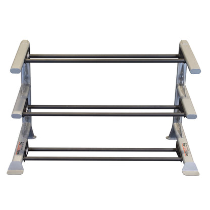 Body-Solid (SDKR1000MB) Pro ClubLine Storage Rack for Dumbbells, Kettlebells and Medicine Balls, Commercial and Home Gym Weight Rack