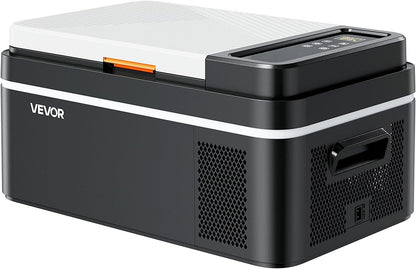 VEVOR Car Refrigerator, DC 12/24V AC100-240V Compressor Electric Cooler, -4°F to 68°F Car Fridge with APP Control, 21 QT Cars Freezer for RVs, Campsites, Boats, Camping, Fishing, 60W Portable Freezer