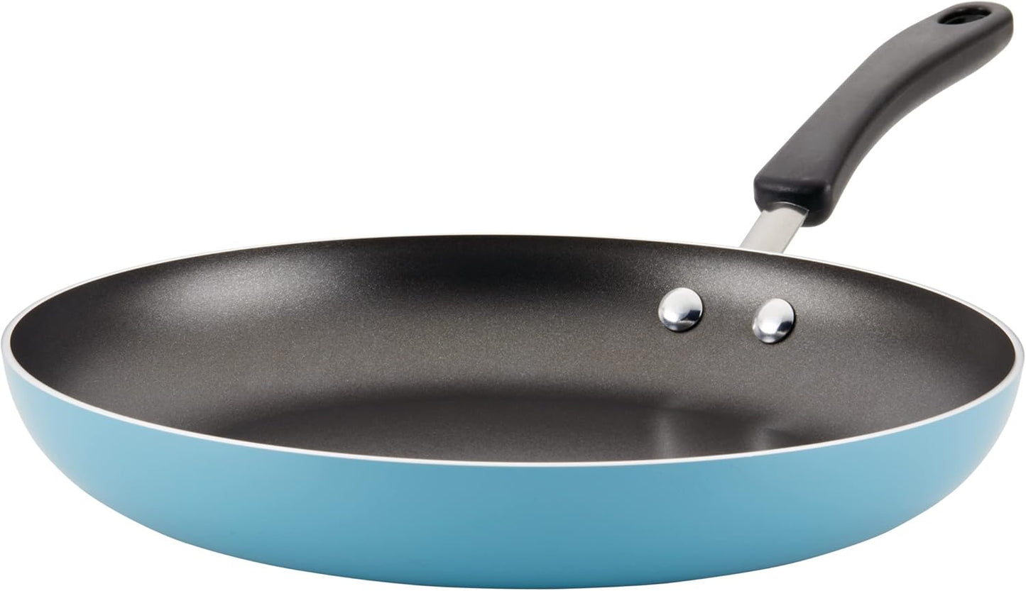 Farberware Cookstart DiamondMax Nonstick Frying Pan/Skillet, 12 Inch, Dishwasher Safe, Aqua