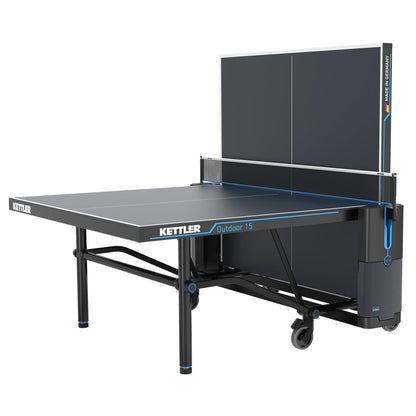 KETTLER Outdoor 15 Table Tennis Table Ready to Play Bundle