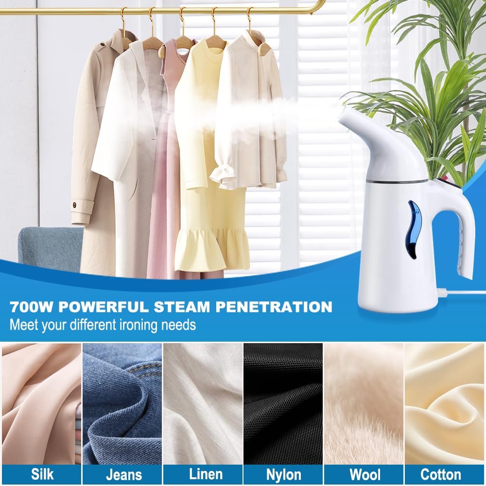 S·K·G SOUKENGEN Garment Steamer - Portable 150ml Travel Steam Iron for Clothing Wrinkle Removal, 110V