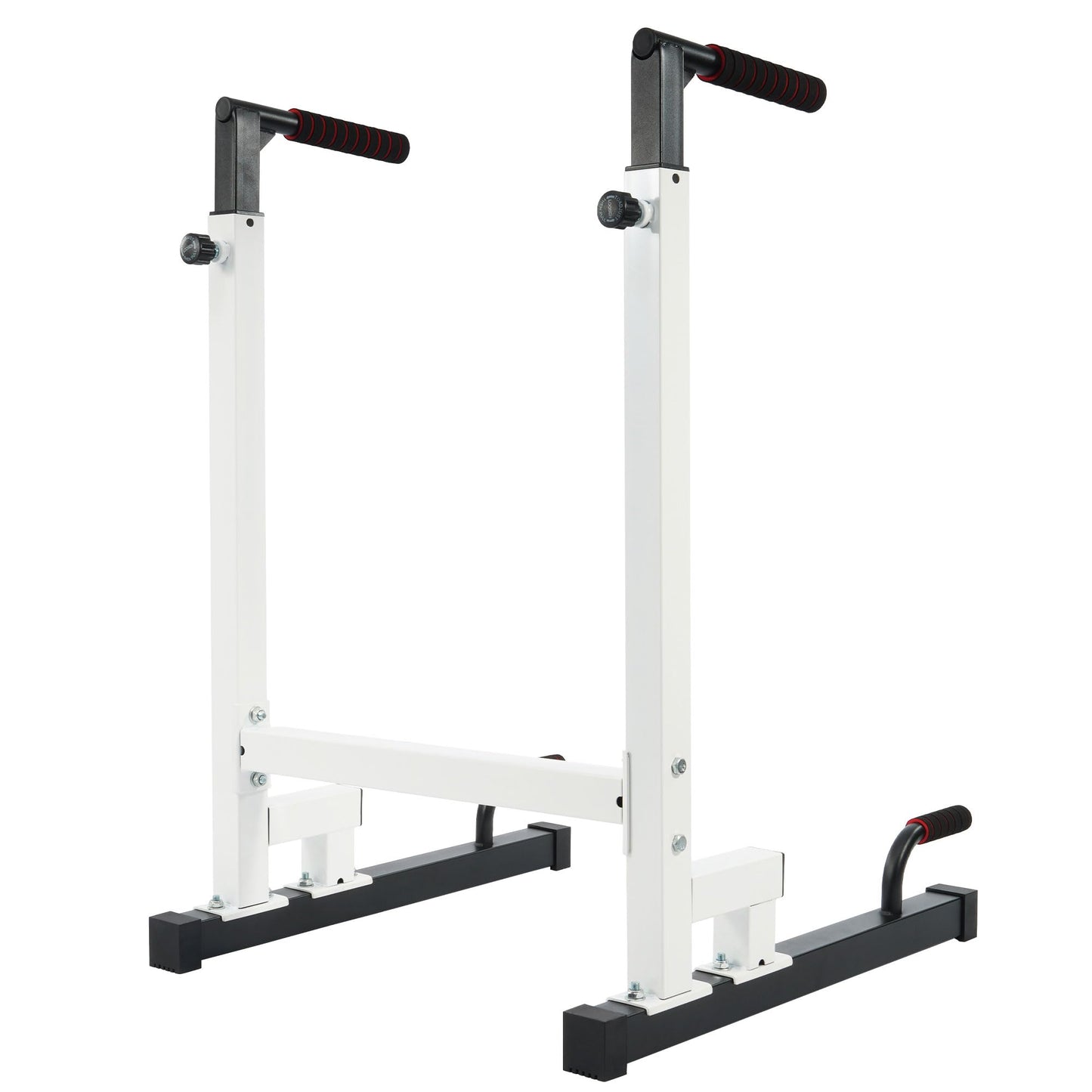 BalanceFrom Steel Frame Dip Station with Adjustable Height, 500 Pound Weight Capacity – Upper Body Workout Home Gym Equipment for Triceps, Push & Pull Ups, Leg Raises, and Bench Press