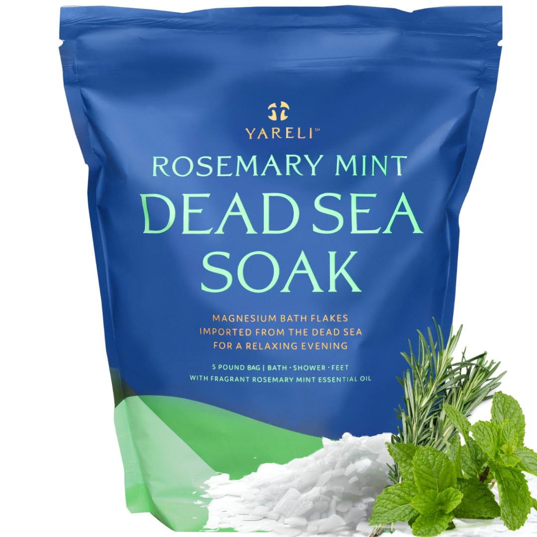 Yareli Magnesium Flakes, 15lb, Dead Sea Bath & Foot Soak, Alternative to Epsom Salt with Over 800,000mg of Magnesium Chloride Per Bag