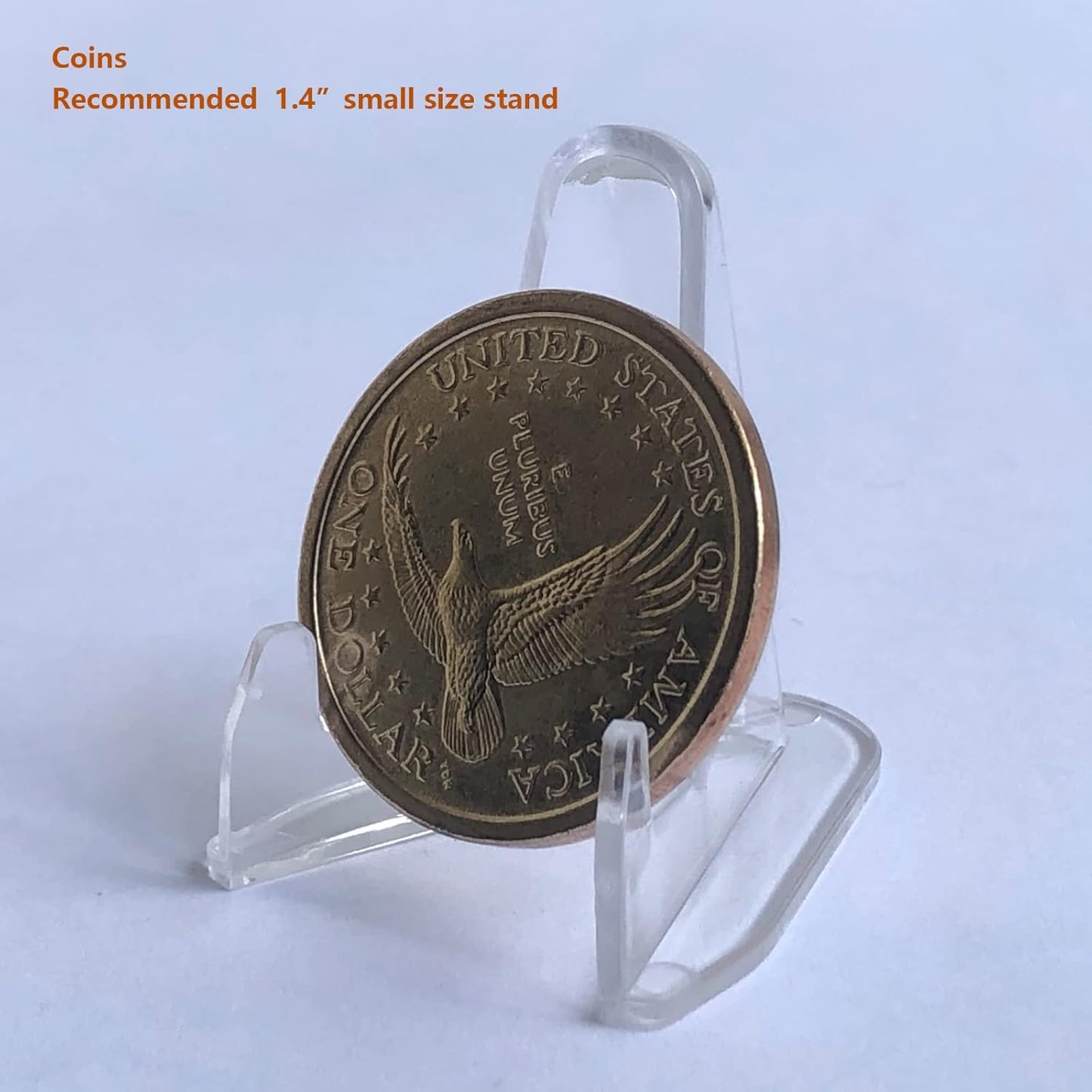 Challenge Coin Display Stand, 25 PCS 1.4" Acrylic Stands for Coins, Trading Cards, Medals, Home Decoration